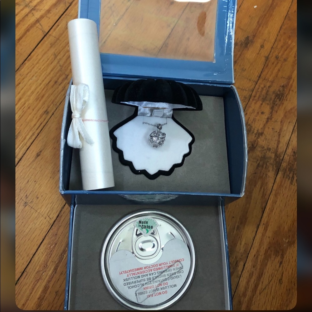 DIY treasure pearl necklace